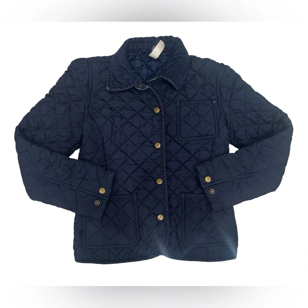 Ralph Lauren Boy Guilted Jacket Snaps‎ Blue Size L 12/14